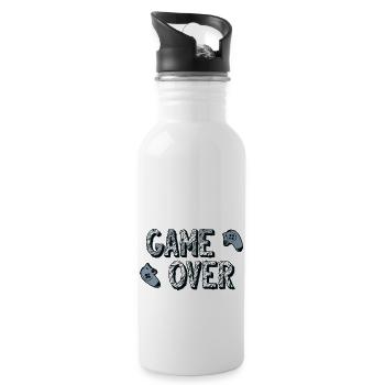 game over - Gourde avec paille intégrée - blanc - Droite