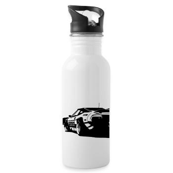 AUTO - Trinkflasche mit integriertem Trinkhalm - Weiß - Rechts