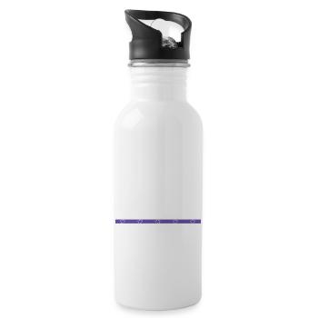 birthday present idea plumber birthday gift - Trinkflasche mit integriertem Trinkhalm - Weiß - Rechts