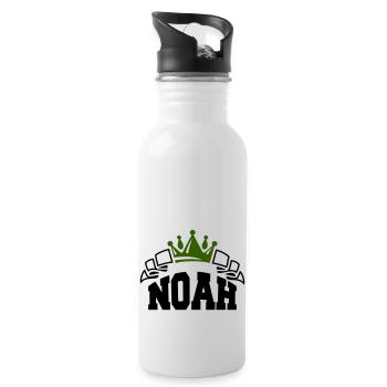 Noah - Water bottle with straw - white - Right