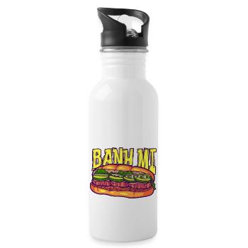 Vietnam Viet Banh Mi Brot Vietnamese I Geschenk - Trinkflasche mit integriertem Trinkhalm - Weiß - Rechts