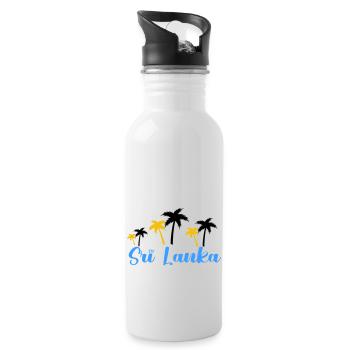 Sri Lanka 1 - Water bottle with straw - white - Right