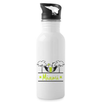 Miami - Water bottle with straw - white - Right