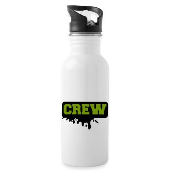 crew - Water bottle with straw - white - Right