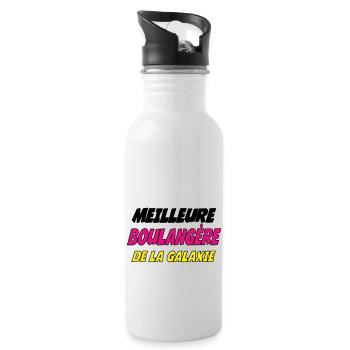 MEILLEURE boulangère DE LA GALAXIE - Gourde avec paille intégrée - blanc - Droite