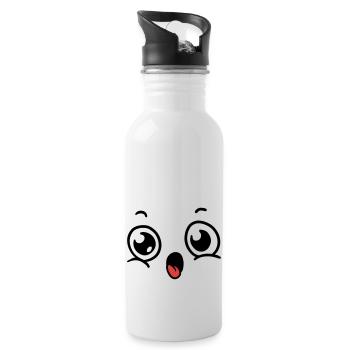 Face Costume - Water bottle with straw - white - Right
