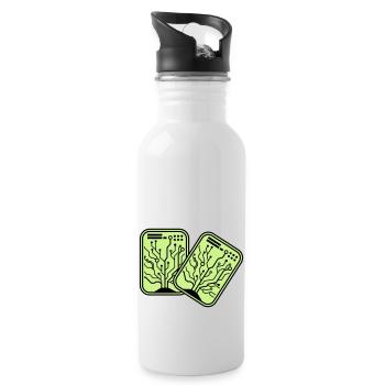 Micro Chip 2 - Water bottle with straw - white - Right