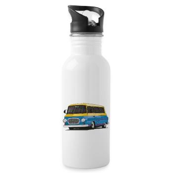 Barkas B1000 // Illustration - Gourde avec paille intégrée - blanc - Droite