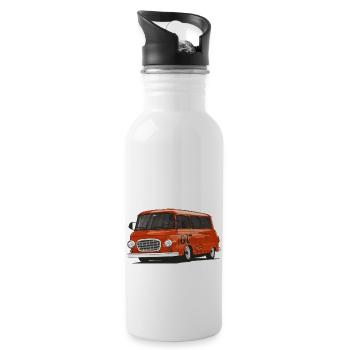 Barkas B1000 // Illustration - Gourde avec paille intégrée - blanc - Droite
