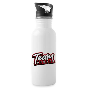 Team Member - Water bottle with straw - white - Right