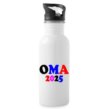 Grandma 2025 - Water bottle with straw - white - Right