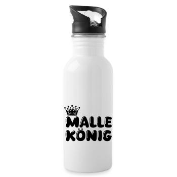 Malle König - Gourde avec paille intégrée - blanc - Droite