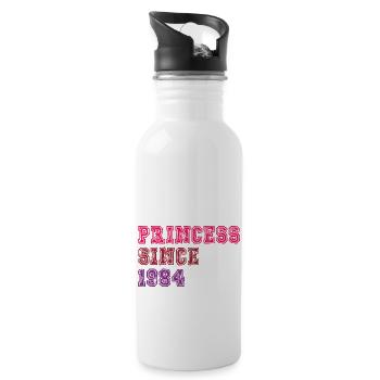 1984 Anniversaire Princesse - Gourde avec paille intégrée - blanc - Droite