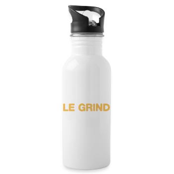Le Grind – Motivation Statement Design Fan - Water bottle with straw - white - Right