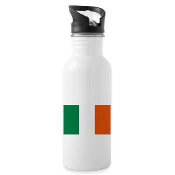 Irland - Trinkflasche mit integriertem Trinkhalm - Weiß - Rechts