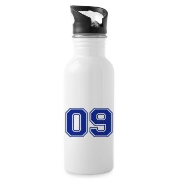 09 - Water bottle with straw - white - Right