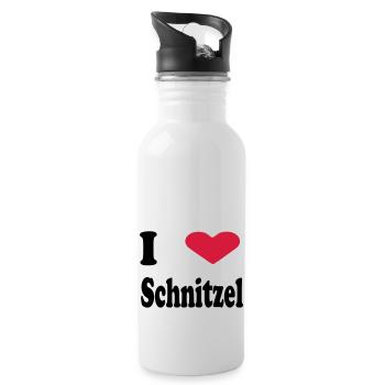 schnitzel - Water bottle with straw - white - Right