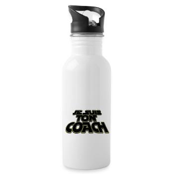 je suis ton coach - Gourde avec paille intégrée - blanc - Droite