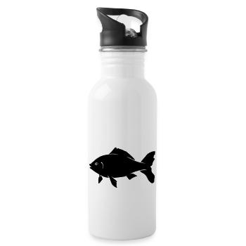 fish - Trinkflasche mit integriertem Trinkhalm - Weiß - Rechts