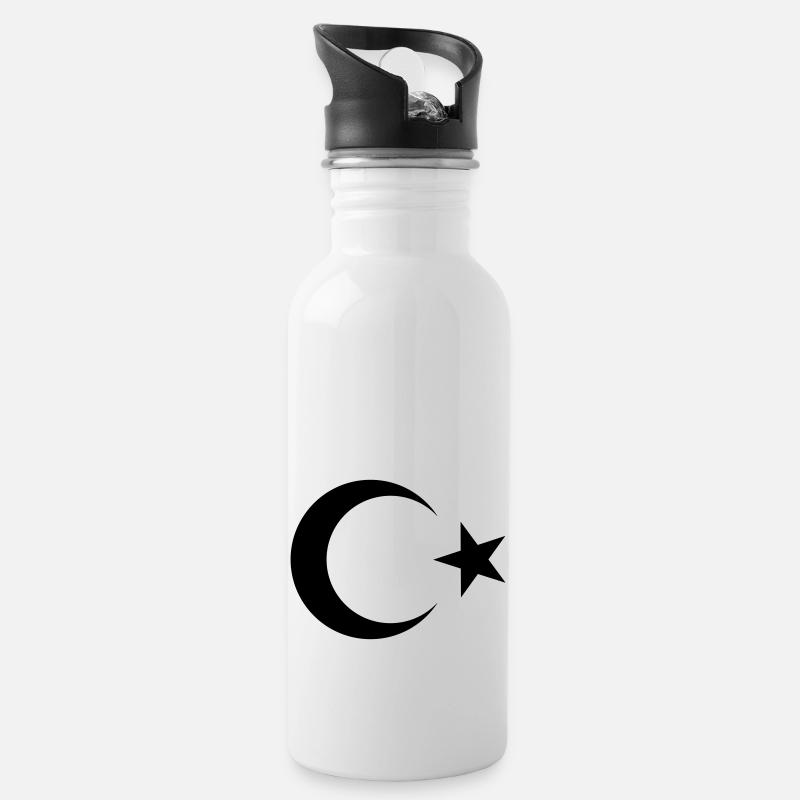 Turquie - Gourde avec paille intégrée - blanc