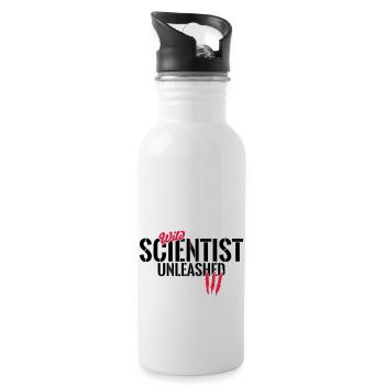Wild scientists unleashed - Water bottle with straw - white - Right