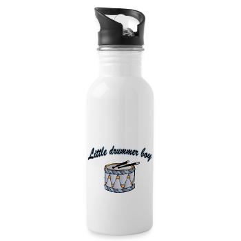 little drummer boy - Water bottle with straw - white - Right
