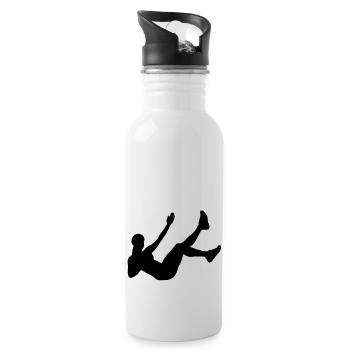 Fitness - Water bottle with straw - white - Right