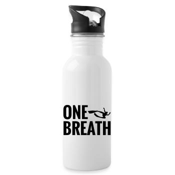 One Breath Freedive Apnea - Gourde avec paille intégrée - blanc - Droite