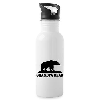 GRAND-PAPA OURS - Gourde avec paille intégrée - blanc - Droite