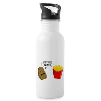 potato - Gourde avec paille intégrée - blanc - Droite