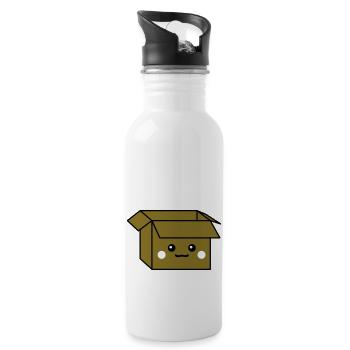 Cute Carton - Trinkflasche mit integriertem Trinkhalm - Weiß - Rechts
