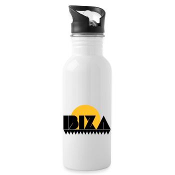 ibiza - Gourde avec paille intégrée - blanc - Droite