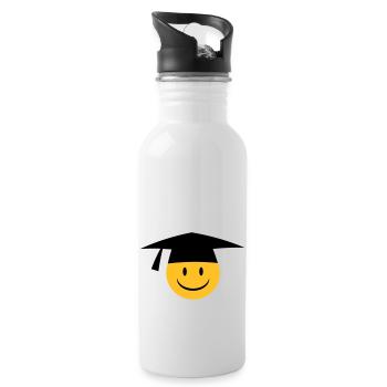 Doktor - Trinkflasche mit integriertem Trinkhalm - Weiß - Rechts