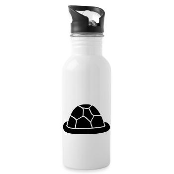 turtle shell blank case small cub baby underwater - Water bottle with straw - white - Right