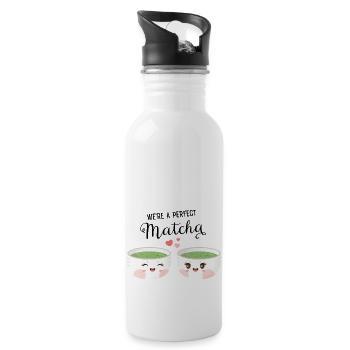We're A Perfect Matcha - Gourde avec paille intégrée - blanc - Droite