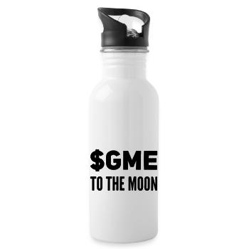 Partage de GME WallStreetBets - Gourde avec paille intégrée - blanc - Droite