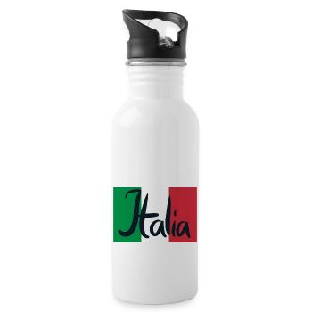 Italia - Italy - Italy - Football - Soccer - Water bottle with straw - white - Right