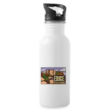 Venus Castle Erice - Trinkflasche mit integriertem Trinkhalm - Weiß - Rechts