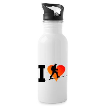 Ski Mountaineering Ski Touring Herren Ski Tour - Trinkflasche mit integriertem Trinkhalm - Weiß - Rechts