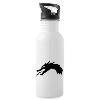 Dragon - Trinkflasche mit integriertem Trinkhalm - Weiß - Rechts