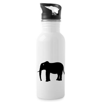 Elephant - Water bottle with straw - white - Right
