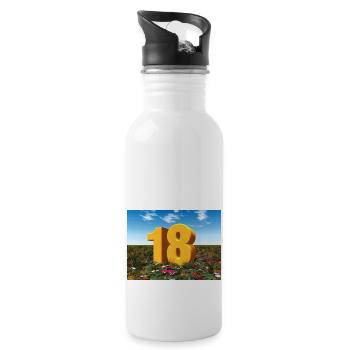 Year 18 - Water bottle with straw - white - Right