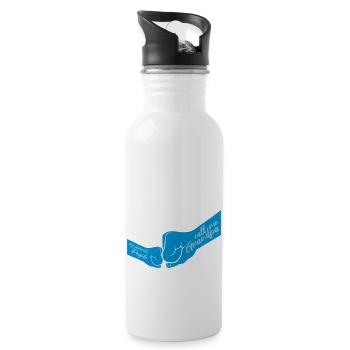 People Call Me Grandpa - Water bottle with straw - white - Right