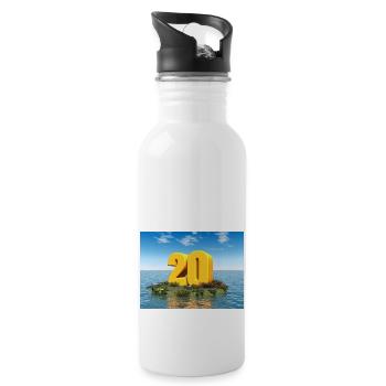 Year 20 - Water bottle with straw - white - Right