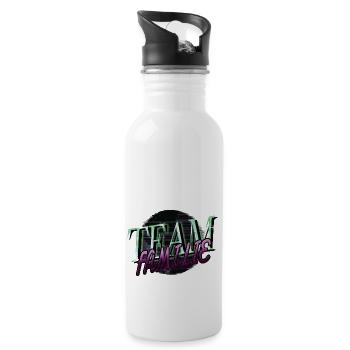 geschenkidee lustig zitat schildmaid mutter - Trinkflasche mit integriertem Trinkhalm - Weiß - Rechts