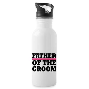 Father of the groom - Gourde avec paille intégrée - blanc - Droite