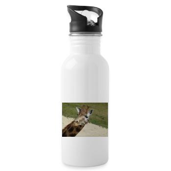 Giraffe - Water bottle with straw - white - Right