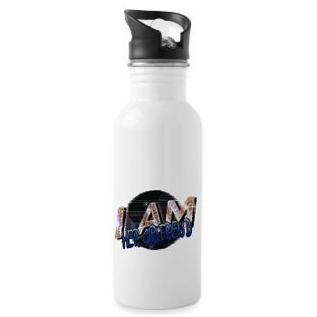 activist tshirts birthday present idea cool design - Water bottle with straw - white - Right