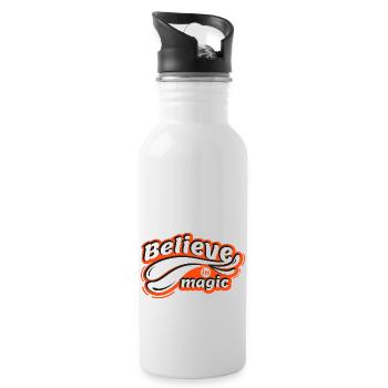 Believe in magic - Water bottle with straw - white - Right