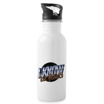 gamer analyst gift hacking coder bday fun - Trinkflasche mit integriertem Trinkhalm - Weiß - Rechts